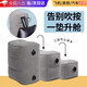 戰(zhàn)舵充氣腳墊高鐵飛機(jī)睡覺神器經(jīng)濟(jì)艙副駕駛腿凳長(zhǎng)途飛行神器旅行枕頭 三層灰色充氣腳墊+打氣包
