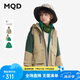 馬騎頓（MQD）男童三防戶外沖鋒衣2024秋新款連帽搖粒絨兒童風(fēng)衣外套潮