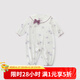 巴厘小豬【反季清倉(cāng)】女寶寶春秋季連體衣周歲禮服可愛(ài)娃娃領(lǐng)公主風(fēng)外出服 白茶 80cm