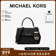 MICHAEL KORS禮物輕奢MK女包AVA皮質(zhì)單肩斜挎包 迷你 黑色