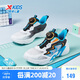 特步（XTEP）兒童童鞋男童中大童透氣網(wǎng)革旋轉(zhuǎn)扣休閑鞋 特步白/黑/炫彩藍(lán) 37