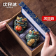 BOSSY故宮風(fēng)文創(chuàng)招財(cái)石獅子一對(duì)好事發(fā)生創(chuàng)意工藝品擺件公司個(gè)人伴手禮 好事發(fā)生一對(duì)【彩金】帶禮盒
