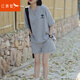 紅蜻蜓短袖短褲運(yùn)動(dòng)套裝女夏季2025新款時(shí)尚寬松顯瘦韓版休閑兩件套 灰色套裝 L 【建議106-125斤】