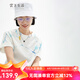 雲(yún)上生活女裝藝術(shù)感抽象印花T恤圓領(lǐng)短袖t上衣T6272X 珍珠白 M