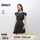 ONLY2025夏季新款柔軟舒適收腰立體牛仔花苞裙連衣裙女|125242006 J09深牛仔灰色 XL