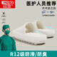 紅豆拖鞋女士醫(yī)用手術(shù)室防滑2025夏季新款居家防臭eva厚底涼拖男外穿 白色【無甲醛致癌物】 37-38 適合36-37腳穿