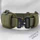 京逸戶(hù)外登山戰術(shù)腰帶8件套多功能腰封快拆軍迷競技裝備CS作戰腰掛包 軍綠色-多功能腰帶+腰封 均碼