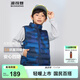 波司登（BOSIDENG）25年新款庫(kù)洛米聯(lián)名輕薄羽絨馬甲男女兒童5A抗菌絨背心T250135510 山川畫(huà)影藍(lán)9CN2 130 /64