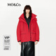 MO&Co.羽絨服鴨絨【防水防風(fēng)+升溫里襯】紅色 大紅色 M