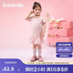 巴拉巴拉童裝兒童連衣裙女童寶寶裙子夏裝2025學院polo裙繡花208225111020