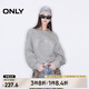 ONLY2024冬季新款休閑百搭寬松圓領(lǐng)字母印花衛(wèi)衣女|12519S012 G47 淺花灰色 M (165) 84A