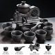 矜瓷 紫砂懶人茶具套裝家用時(shí)來(lái)運轉石磨沖茶器全自動(dòng)泡茶功夫紫砂茶杯 五谷豐登自動(dòng)茶具(紫砂)