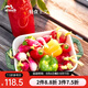琺寶（staub）陶瓷烤盤芝士焗飯焗面盤家用烤箱焗爐專用烘焙雙耳長方菜盤 蒔蘿綠20*16cm