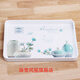 茶水盤(pán) 茶幾托盤(pán) 茶盤(pán)茶水盤(pán)托盤(pán)長(zhǎng)方形家用放水杯子茶杯的托盤(pán)水果盤(pán)北歐ins塑料 花瓶大號(hào)(長(zhǎng)41cm*寬28m)