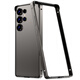 龍豈 三星25ultra手機殼金屬邊框三星24新款防摔s25plus超薄夏天散熱全包保護外殼無(wú)背板磁吸s25至尊版 鈦灰（直邊-純邊框保護） 三星25ultra