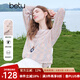 百圖betu女裝2025秋季新款毛針織衫舒適透氣歐若風(fēng)甜美針織衫2507T05 粉紅 L
