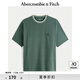 ABERCROMBIE & FITCH【重磅圓領(lǐng)】男裝25夏季新款經(jīng)典小麋鹿美式短袖T恤KI124-5181 深綠色 S (175/92A)