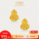 CRD克徠帝黃金耳釘葫蘆碎碎冰足金999耳釘實(shí)心5G耳環(huán)節(jié)日禮物 1.1g|小版|HE00222