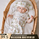 OAK FAMILY新生嬰兒滿月連體衣夏季薄款短袖純棉哈衣男女寶寶爬服 兔子莊園 不含帽子 90cm （建議1~2歲 78~90cm）