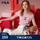 斐樂(lè)（FILA）官方女士短袖T恤夏印花運(yùn)動(dòng)女裝針織短袖套頭衫小熊T刺繡上衣 麥町粉-PK S 160/80A