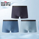 柒牌男士新疆棉平角內褲男抗菌平角短褲男生條紋四角褲三條裝