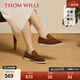 THOM WILLS【女鞋】樂福鞋女夏季軟底羊皮反絨休閑皮鞋百搭一腳蹬七 金棕色WA8133 35 /4.5碼