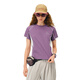 FPA哈蘇運動(dòng)修身拼接短袖 潮牌夏季圓領(lǐng)復古百搭顯瘦休閑撞色t恤女 紫色 L