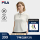 FILA 斐樂(lè )官方女子針織短袖領(lǐng)航POLO衫2025夏季新款時(shí)尚休閑涼感上衣 云白-WT L 170/88A/L
