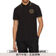 VERSACE JEANS COUTURE范思哲 奢侈品男裝純色徽標(biāo)純棉短袖polo衫保稅倉發(fā) 78GAGT00CJ01 黑色 M