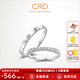 CRD克徠帝【現(xiàn)貨閃發(fā)】恒星鉆石情侶款對戒婚戒結(jié)婚訂婚鉑金K金鉆戒 PT950鉑金一對 女戒共約5分 男戒共約2分