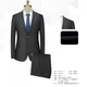 梵蒙羊毛西服套裝男女款商務(wù)休閑職業(yè)正裝西裙西褲三件套XF001HY2051 黑色 （套裝）XF001HY2051 3XL 180/100B