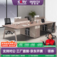 歐迪圖（OUDITU）職員辦公桌簡(jiǎn)約現(xiàn)代員工四人位卡座雙六人工位桌椅組合電腦桌家具 3.6米 六人位【含柜椅】 包送貨安裝