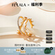 翡拉拉（fellala）甜心系列皇冠戒指水鉆琺瑯配飾時(shí)尚潮流指環(huán)戒指女禮物送女友 M碼