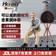 HOEA德國老人拐杖凳拐杖座椅神器老年人拐棍折疊帶凳子可坐帶椅子 812D暖咖色人體工學(xué)手把（內(nèi)置燈帶腳墊、座套）