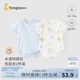 童泰嬰兒包屁衣夏季純棉寶寶連體衣新生兒衣服哈衣爬服薄款睡衣嬰兒服 藍(lán)色 59cm