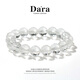 戴拉（dara）10mm收藏級白水晶手串男女手鏈全凈體情侶手鏈本命年好友生日禮物