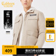 卡賓（CABBEEN）【工裝風(fēng)】卡賓翻領(lǐng)襯衫羽絨服男2023冬季新款黑色休 杏色15 XL /52/180