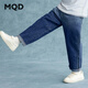 馬騎頓（MQD）【老爹褲】男童秋季新品街潮漸變寬松舒適百搭牛仔褲 中牛仔藍 140