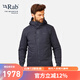 RabRAB睿坡Xenair Alpine男士防潑水透氣棉衣戶外運動棉服夾克QIP-09 灰黑色-EBF XL