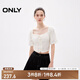 ONLY春夏法式復(fù)古宮廷風(fēng)泡泡袖方領(lǐng)雪紡衫女|124351001 A06 急流白色 M 165/84A