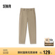 森馬休閑褲男冬季加絨長褲通勤風(fēng)商務(wù)錐形褲純色褲子109724127101
