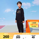 NIKE 3BRAND 耐克男女童衛(wèi)衣+褲子2件套2025秋季新款兒童衛(wèi)衣長(zhǎng)褲套裝 正黑色 150 /72 【建議身高140-152cm】