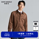 報喜鳥(niǎo)夾克男裝秋季款男士時(shí)尚休閑夾克衫百搭翻領(lǐng)純色單排扣外套男青年 谷糠色 L -48(175/96)