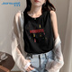 真維斯（JEANSWEST）吊帶背心女士打底遮副乳純棉內(nèi)搭可外穿夏季白色百搭上衣無(wú)袖t恤