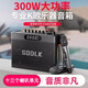 聲萊客SODLK柏林之聲音質藍牙音箱樂器便攜戶外K歌音響大音量藍牙音箱樂器便攜戶外K歌音響重低音炮 套餐5：音箱+遙控器+2話筒+包 官方標配
