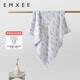 嫚熙（EMXEE）嬰兒紗布浴巾純棉寶寶新生兒童浴巾大尺寸 洗澡包巾 綺幻花信 110×110cm