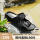 金利來（goldlion）男鞋2025新款夏季可外穿涼鞋男潮流休閑拖鞋G596520055AAF黑色42