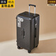 EKK日本進(jìn)口品牌大容量加厚行李箱女30寸靜音萬(wàn)向輪拉桿箱旅行箱28皮 經(jīng)典黑--升級彈簧減震剎車(chē)輪 28寸【收藏送透明箱套 終身保修