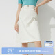 Hush Puppies【柔軟親膚】暇步士女裝春夏休閑通勤經(jīng)典半身裙女 118白色 M (28)