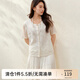 纖莉秀【民族風(fēng)繡花萊賽爾輕薄透氣外套】大碼女裝胖mm2025夏新款1410 米白色 3XL
